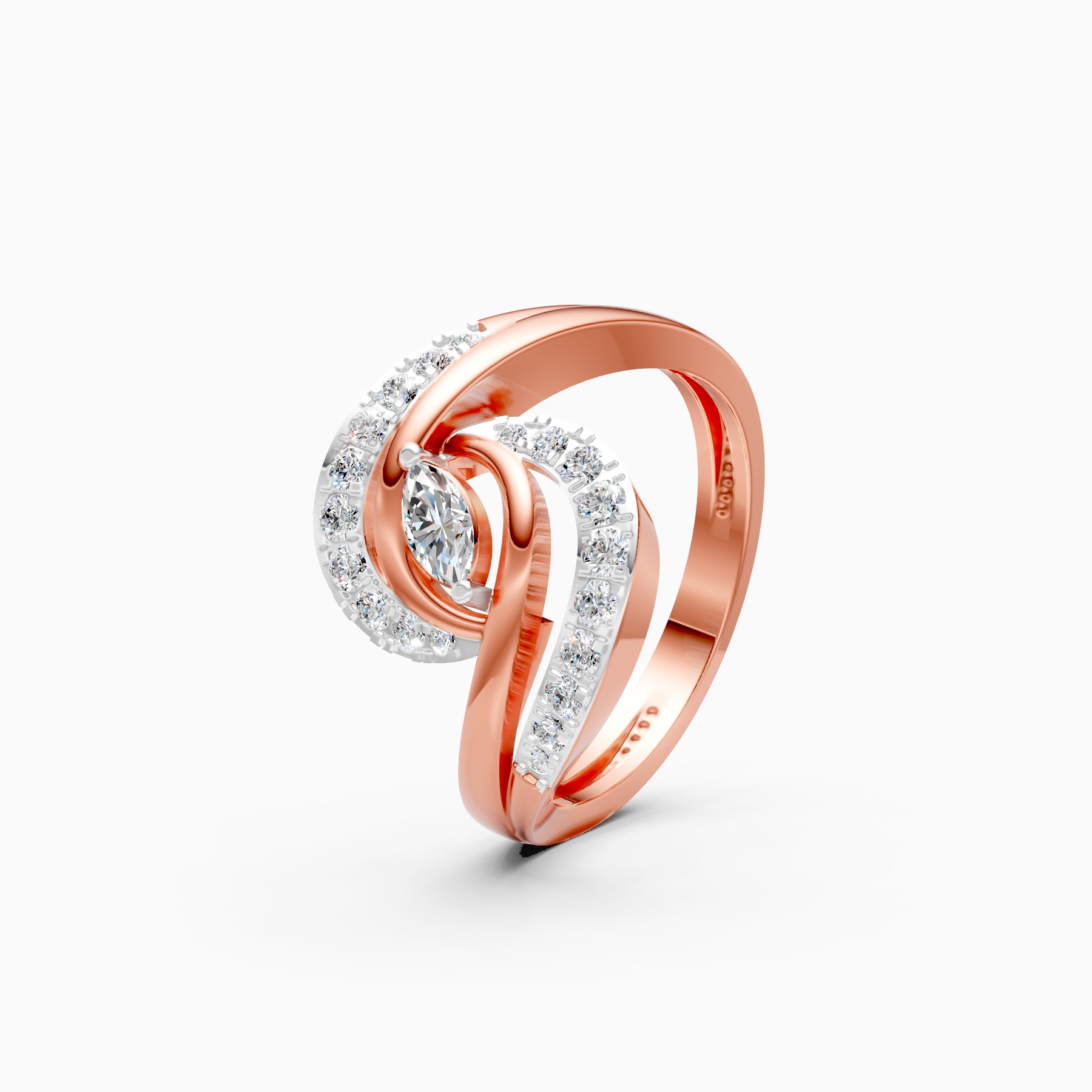 Celestial Petal Lab Grown Diamond Ring